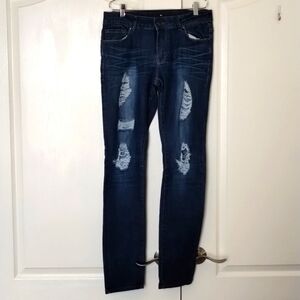 Nine Planet Jeans skinny size 9 31" inseam distressed